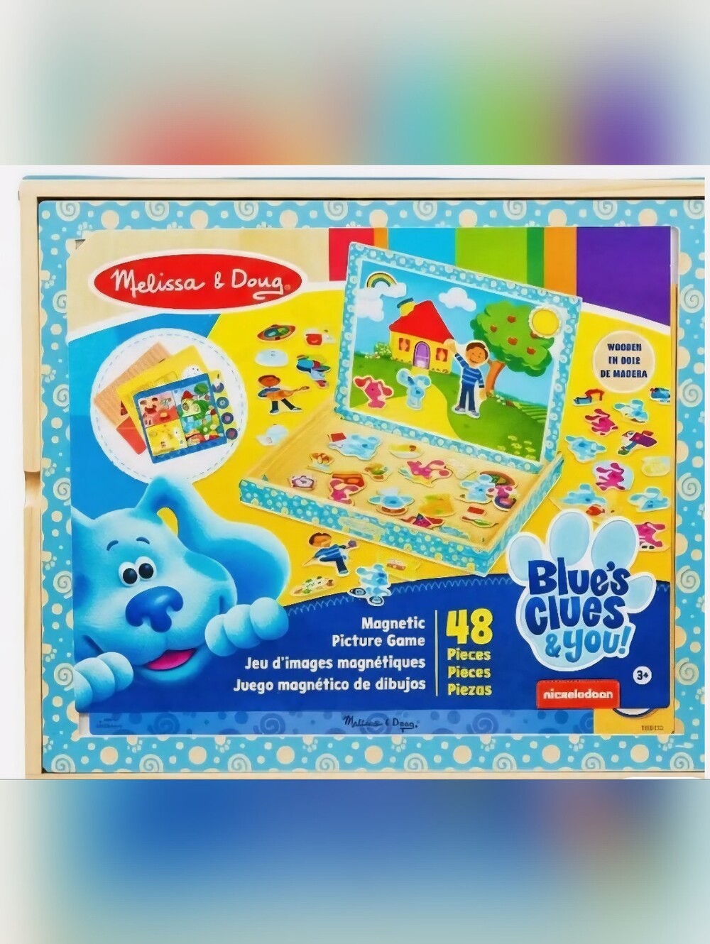 Melissa & Doug Blue's Clues & You! Magnetic Wood Picture Game 48 PCS